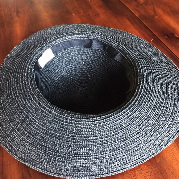 Peter Grimm Straw Hat, Charcoal, One Size - Picture 4 of 4